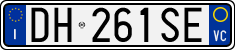 License plate of Italy, Cars (1994 year series)