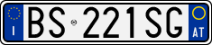 License plate of Italy, Cars (1994 year series)