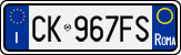 License plate of Italy, Cars (1994 year series)