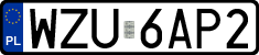 License plates of Poland, Regular car plates