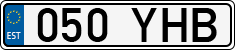 License plate of Estonia, Regular car plates