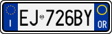 License plate of Italy, Cars (1994 year series)