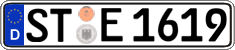 German license plate, Regular plates