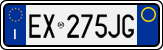 License plate of Italy, Cars (1994 year series)