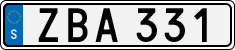 License plate of Sweden, Regular plates