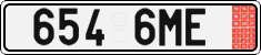 License plate of the Czech Republic, Export transit plates