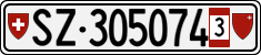 License plate of Switzerland, Provisional