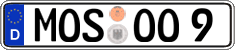 German license plate, Regular plates