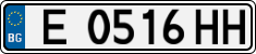 License plate of Bulgaria, Cars