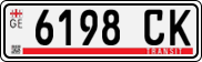 License plate of Georgia, Export transit plates