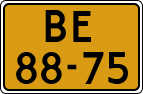 License plate of the Netherlands, Imported oldtimers (commercial vehicles)