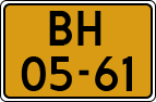 License plate of the Netherlands, Imported oldtimers (commercial vehicles)