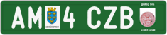 License plate of Austria, Export transit plates