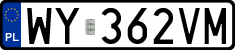 License plates of Poland, Regular car plates