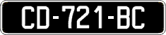 French license plate, SIV (oldtimers)