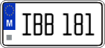 License plate of Malta, Regular plates (ABC 123)