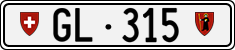 License plate of Switzerland, Cars