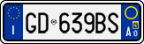 License plate of Italy, Cars (1994 year series)