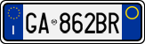 License plate of Italy, Cars (1994 year series)
