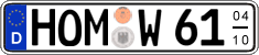 German license plate, Seasonal plates