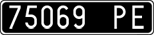 License plate of Italy, Cars (1927 year series)