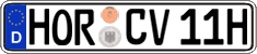 German license plate, Plates for oldtimers (type 