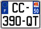 French license plate, SIV (ordinary)