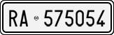 License plate of Italy, Cars (1927 year series)