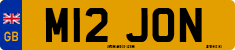 License plate of the United Kingdom, 1983 year system
