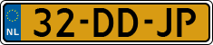 License plate of the Netherlands, Cars