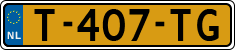 License plate of the Netherlands, Cars