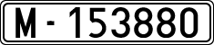License plates of Spain, 1900 year series