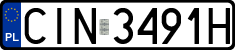 License plates of Poland, Regular car plates
