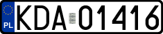 License plates of Poland, Regular car plates