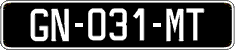 French license plate, SIV (oldtimers)