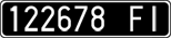 License plate of Italy, Cars (1927 year series)