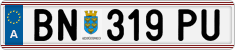 License plate of Austria, Regular plates