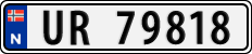 License plate of Norway, Cars