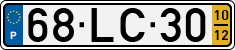 License plate of Portugal, Regular plates