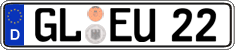 German license plate, Regular plates
