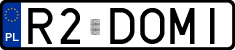 License plates of Poland, Vanity Plates