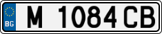 License plate of Bulgaria, Cars