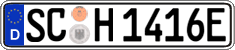 German license plate, Electric vehicles