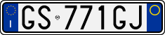 License plate of Italy, Cars (1994 year series)