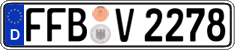 German license plate, Regular plates
