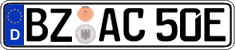 German license plate, Electric vehicles