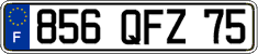 French license plate, FNI