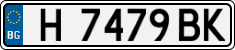 License plate of Bulgaria, Cars
