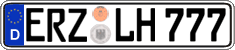 German license plate, Regular plates