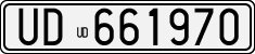 License plate of Italy, Cars (1927 year series)